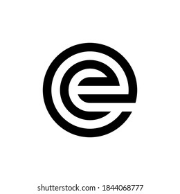 Initial-Logo-Vorlage für Letter EE