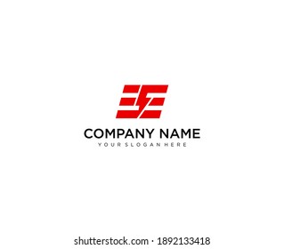 Letter EE line logo design. Linear creative minimal monochrome monogram symbol. Universal elegant vector sign design. Premium business logotype. Graphic alphabet symbol for corporate business identity