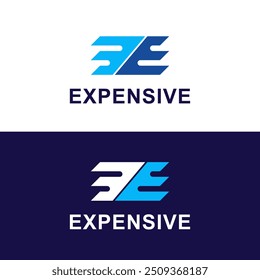 Letter EE logo. business finance design concept template EE shield icon
