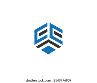 Letter EE Logo Design Concept Vector Template Illustration.