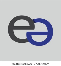 letter EE logo design and font EE vector concept symbol