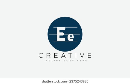 Letter EE logo design template vector illustration