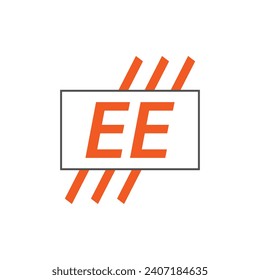 letter EE logo. EE logo design vector illustration for creative company, business, industry