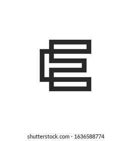 Letter EE logo icon design template elements