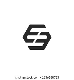 Letter EE logo icon design template elements