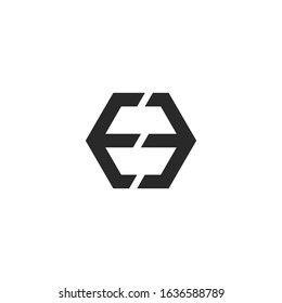 Letter EE logo icon design template elements