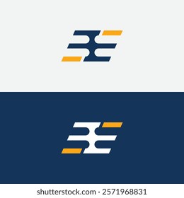 Letter EE logo icon design template elements. Initial letter EE alphabet minimal vector icon. Alphabet letters Initials Monogram logo EE, E and E.