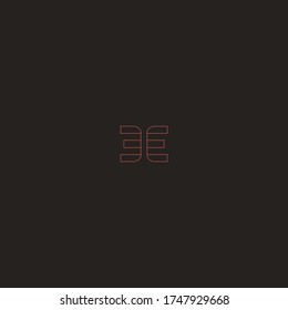 Letter EE logo icon template design in Vector illustration