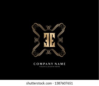 Letter EE logo template. initial design vector