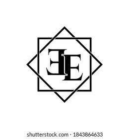 Letter EE luxury logo design vector