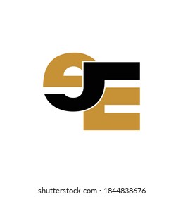 Letter EE simple logo design vector