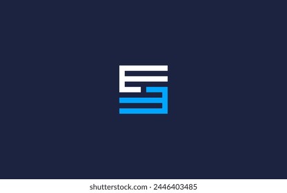 letter ee with square logo icon design vector design template inspiration