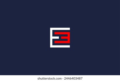 letter ee with square logo icon design vector design template inspiration