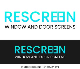 Letter EE wordmark home window repair company logo design.