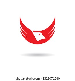 letter e,eagle logo