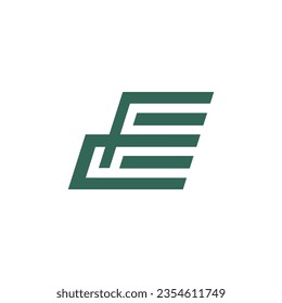 Letter EF or FE logo