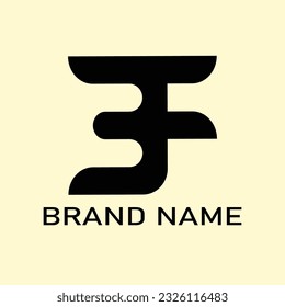 Logo-Design von Letter EF-Linie. Abstrakte Design-Vorlagen für Vektorgrafiken. Für Unternehmens- und Branding-Logos geeignet. Flaches Vectorlogo-Design-Vorlagenelement.