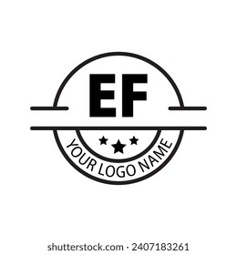 letter EF logo. EF logo design vector illustration for creative company, business, industry