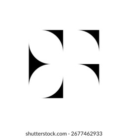 Letter EF or EG minimalist monogram logo