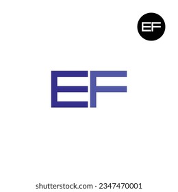 Letter EF Monogram Logo Design