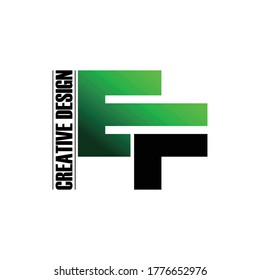 Letter EF simple logo design vector. monogram logo vector illustration