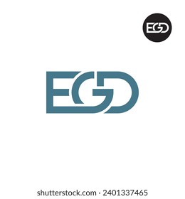 Letter EGD Monogram Logo Design