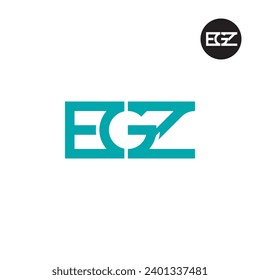 Diseño de logotipo de monograma de carta EGZ