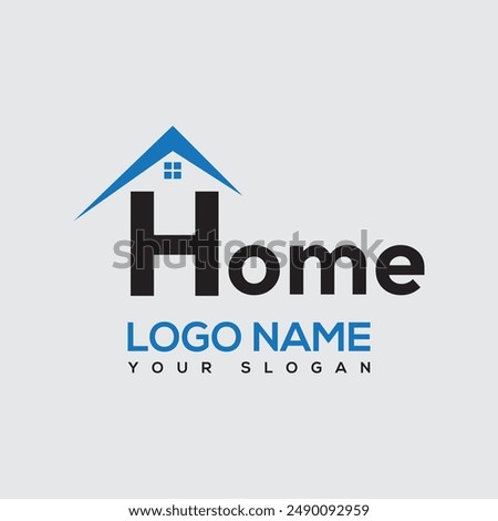 Letter EH and HE Home Logo Set. Suitable for any business related to house, real estate, construction, interior with EH or HE initials.
