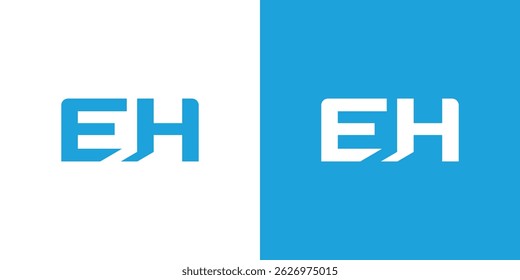 Letter EH Logo Design Vector