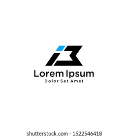 letter EI, I, E, logo design vector icon template