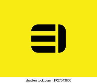 Letter Ei Logo Design Vector Template Stock Vector (Royalty Free ...