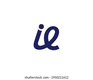 plantilla de vector de diseño de logotipo de ie y ei de letra