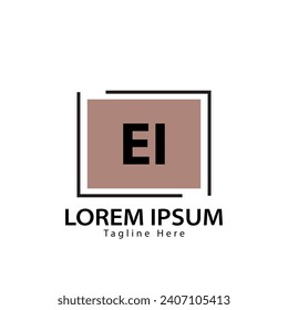 letter EI logo. EI logo design vector illustration for creative company, business, industry