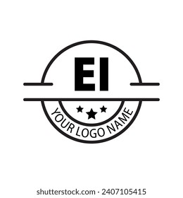 letter EI logo. EI logo design vector illustration for creative company, business, industry