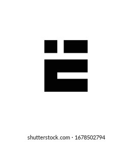 Letter Ei logo icon vector.