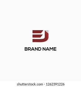 Letter EJ Creative Abstract Business Modern Logo