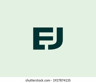 letter ej logo design vector template