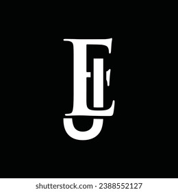 Carta EJ diseño moderno de logotipo de monograma vectorial, logotipo marca vectorial inicial elemento gráfico ilustración plantilla de diseño