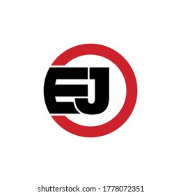 Letter EJ simple logo design vector. monogram icon design