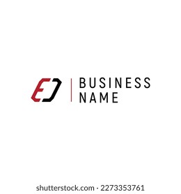 Letter EJ template for general corporate and business.
