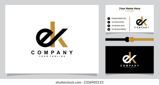 Letter EK vector Logo Template Illustration Design.