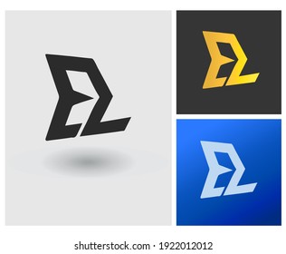 Letter EL BL logo design conceptual idea, abstract modern creative company logo symbol.
