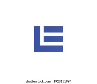 letter el and le logo design vector template
