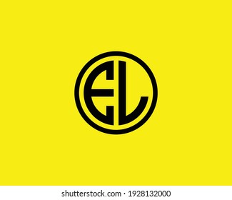 letter el and le logo design vector template