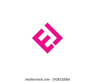 letter el and le logo design vector template
