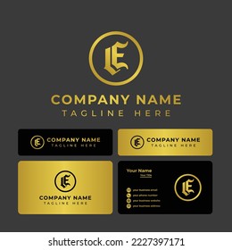 Letter EL or LE Monogram Logo, suitable for any business with EL or LE initials.
