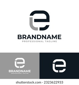 Letter EL or LE Monogram Logo, suitable for any business with EL or LE initials