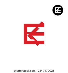 Letter EL LE Monogram Logo Design