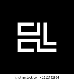 Plantilla de diseño de logotipo de carta EL 
