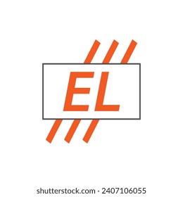 Buchstabe EL Logo. EL Logo-Design, Vektorgrafik für Kreativunternehmen, Unternehmen, Industrie